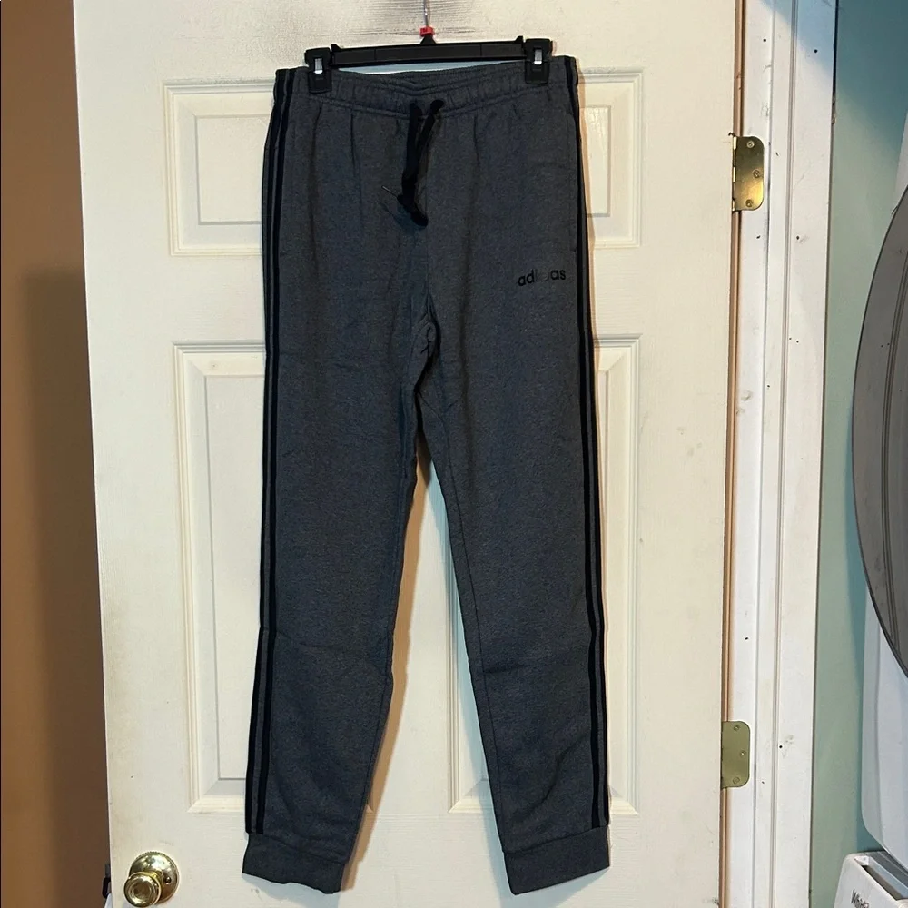 Adidas Gray and Black Joggers Size Medium